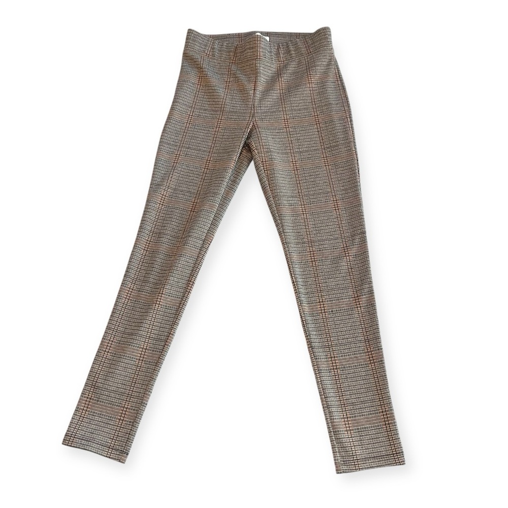 LOFT Plaid Skinny Stretch Pants